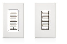 Lutron HQWD-W6BRL-WH Wall Mount 6 Button with Raise/Lower Keypad White for sale online 