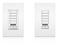 Lutron QSWE-7BRLN-SN See Touch Qs Non Insert Style 7-Button Wall Station with Raise/Lower Tjernlund Products Audio 
