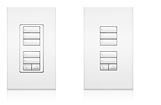 Lutron QSWS2-5BRLN-WH seeTouch QS keypads Programmable Lighting Controls white 