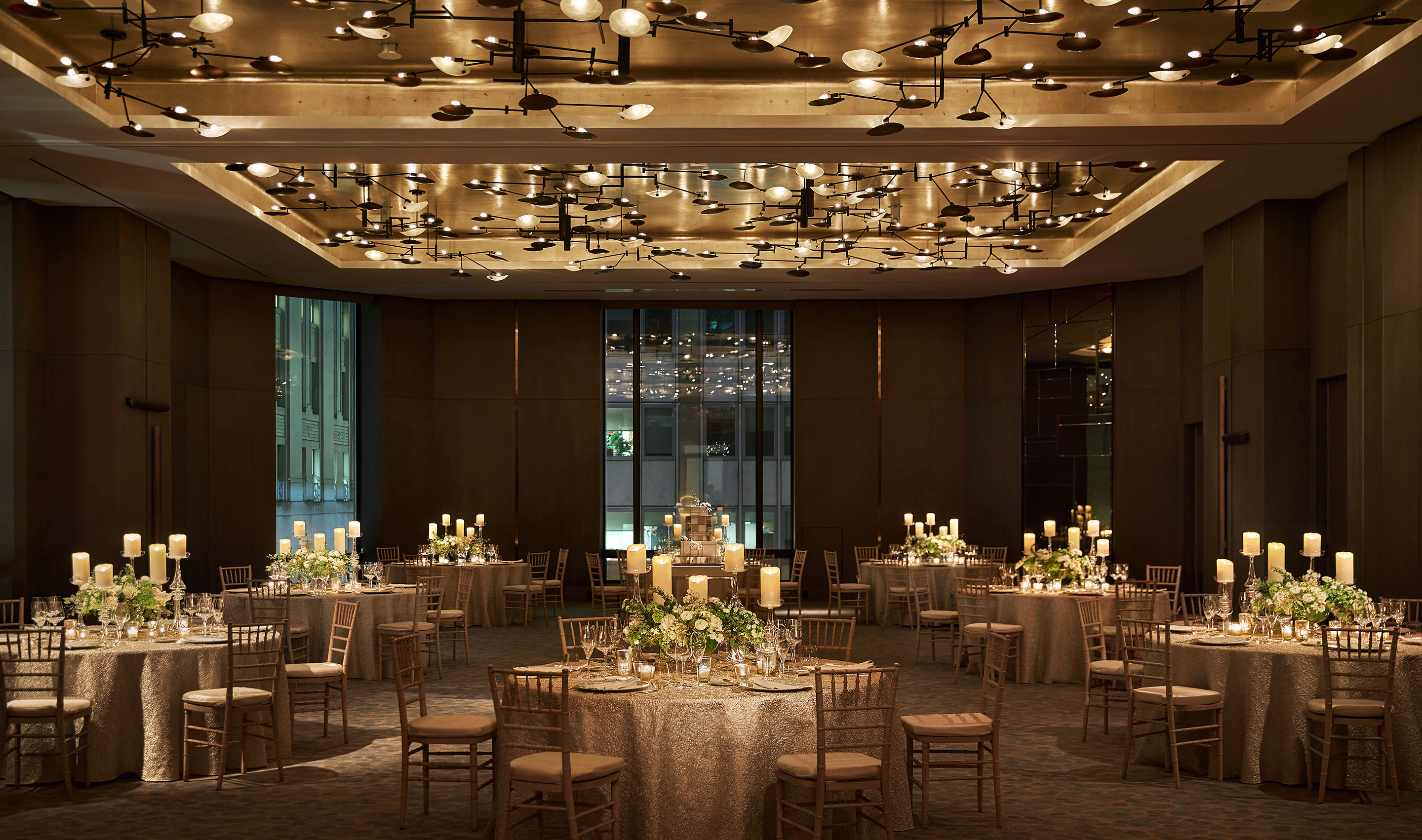 A New York City hospitality event space with Lutron Quantum. Christian Horan Photography