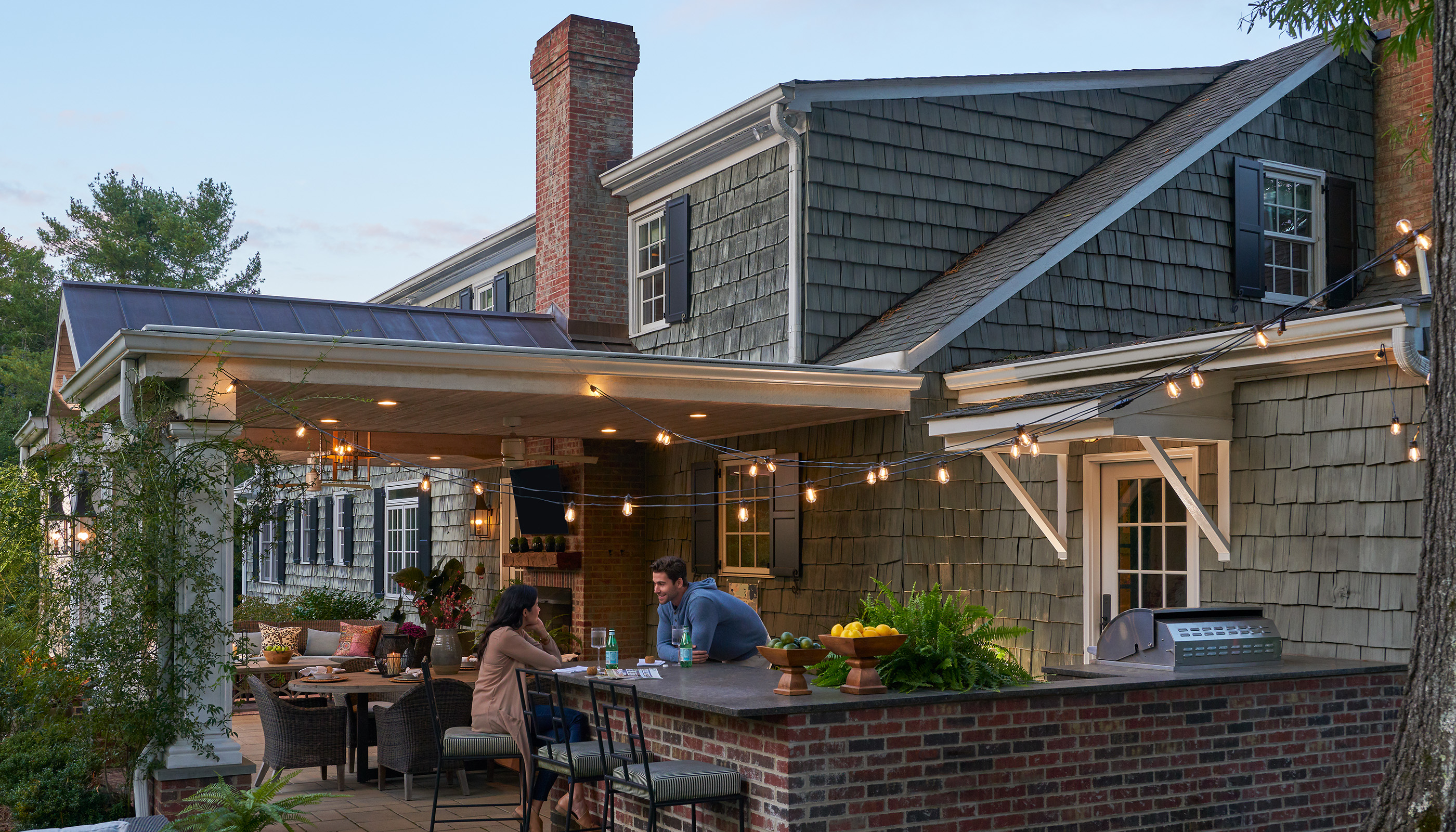 A Southeast private residence outdoor space with Lutron Caséta & Smart Plugs