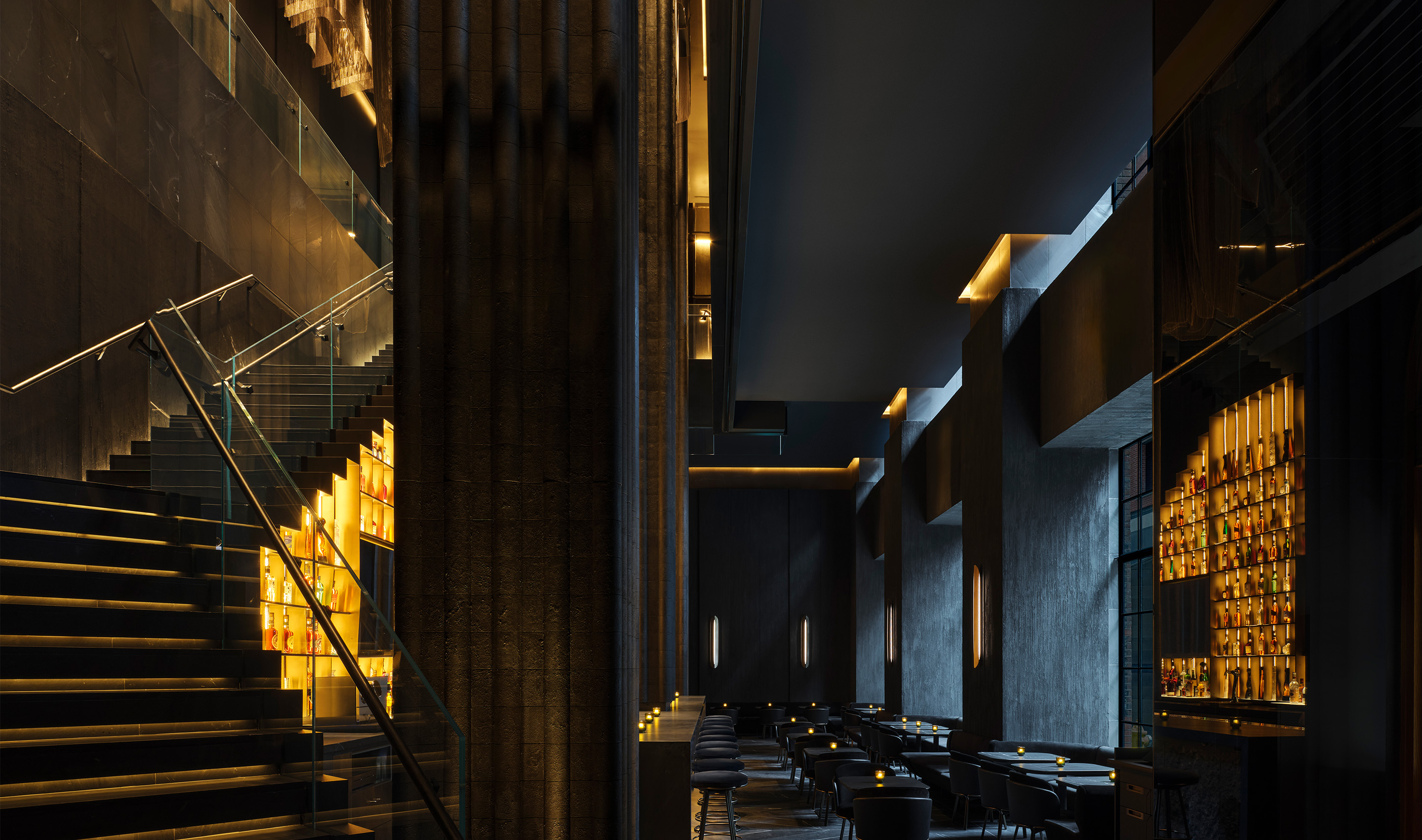 A Canada hospitality dining & social space with Lutron Athena. © Joel Esposito