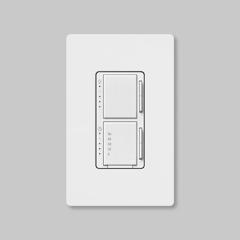Dual Dimmer and Timer Switch with LED On