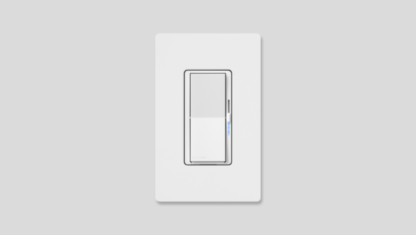 A product image of a smart dimmer switch.