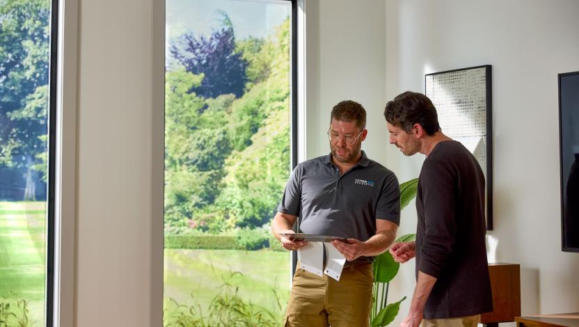  Lutron professional consultant providing unmatched customer service to client