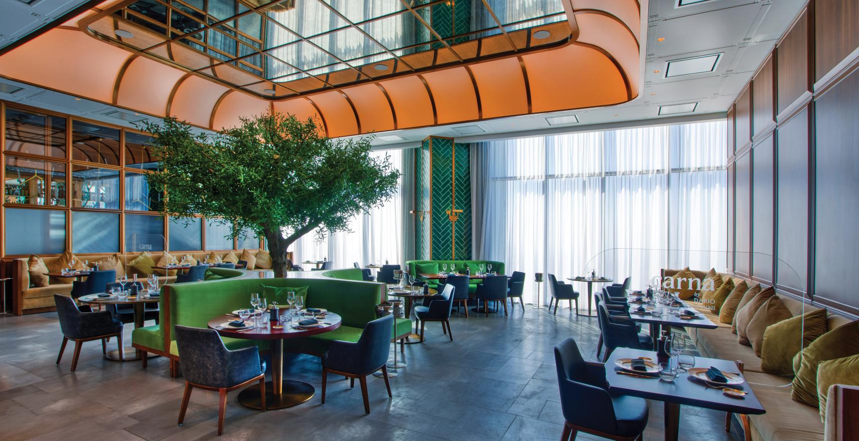 Restaurant_2B_SLS_Dubai_Sheer_Drapes_Closed