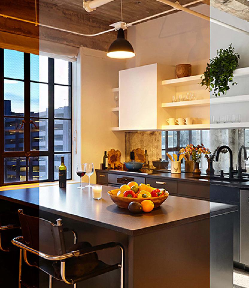 Kitchen with tunable white