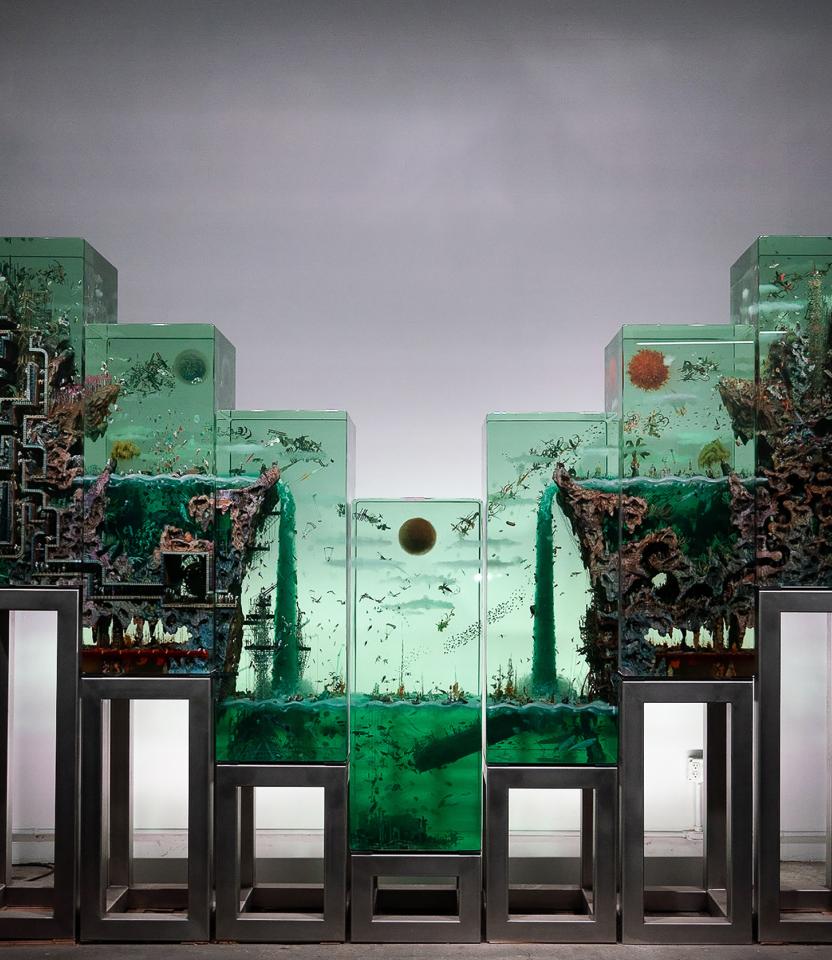 Dustin Yellin Art Piece