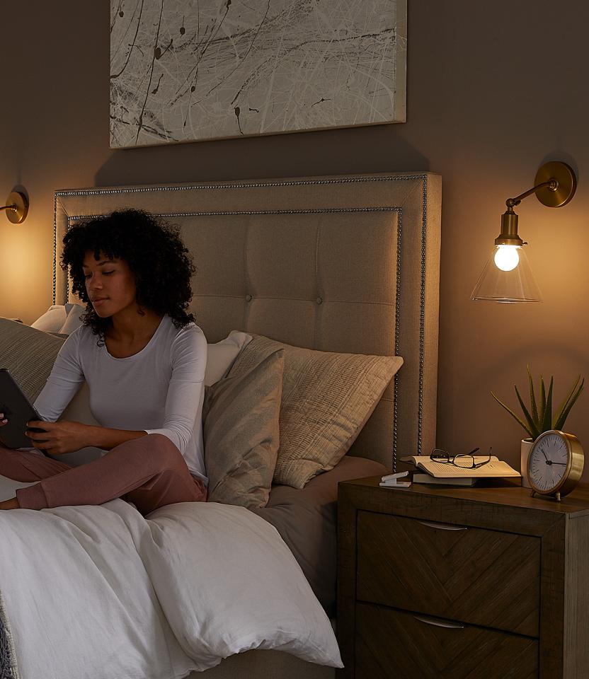 A Southeast private residence bedroom with Lutron Caséta & Pico