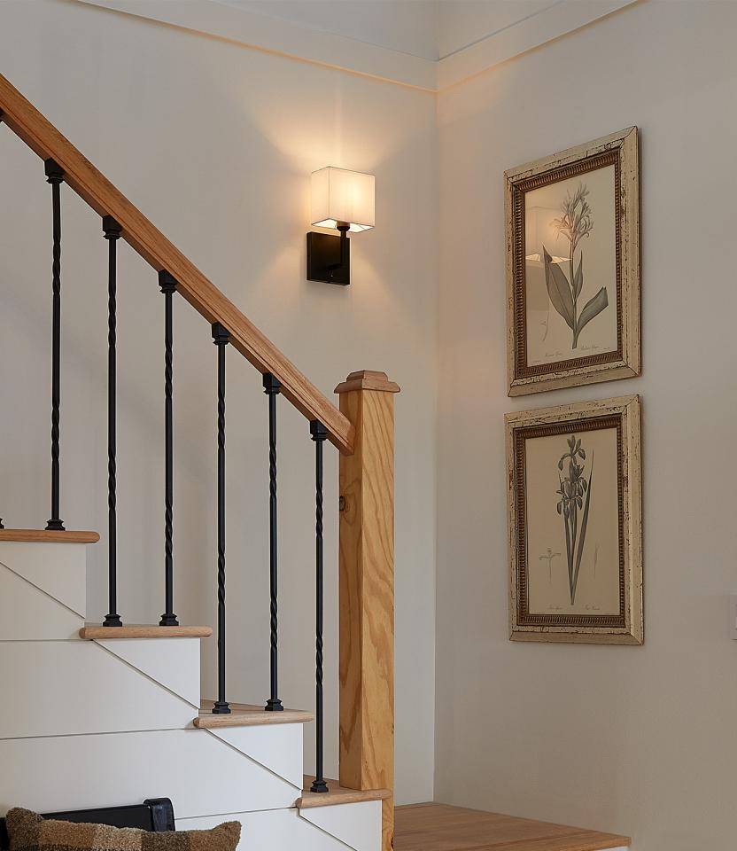 A Southeast private residence hallway  with Lutron Caséta & Dimmers & Switches