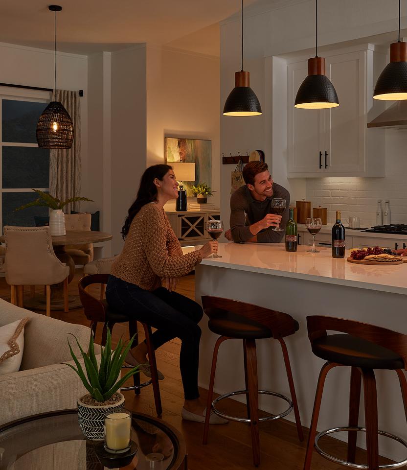 A Southeast private residence kitchen  with Lutron Caséta, Pico & Dimmers & Switches 