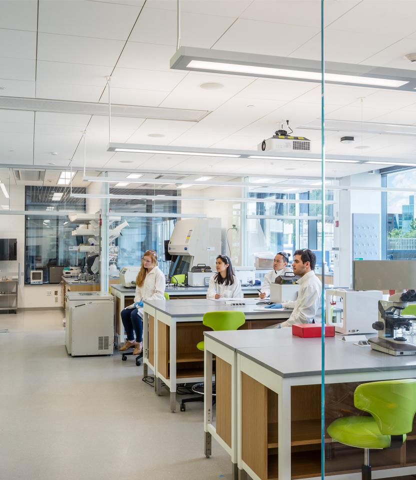 A Northeastern University commercial classroom with Lutron Quantum. Warren Jagger Photography