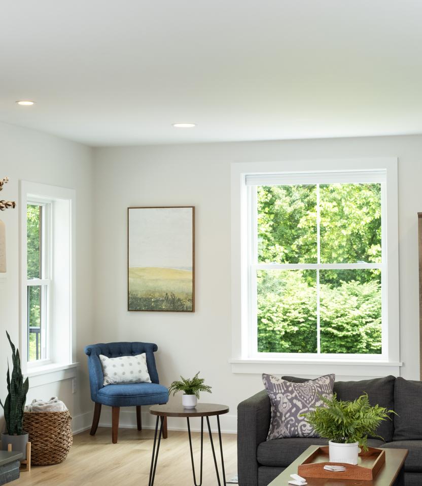 A Northeast private residence living room with Lutron Caséta &  Pico 