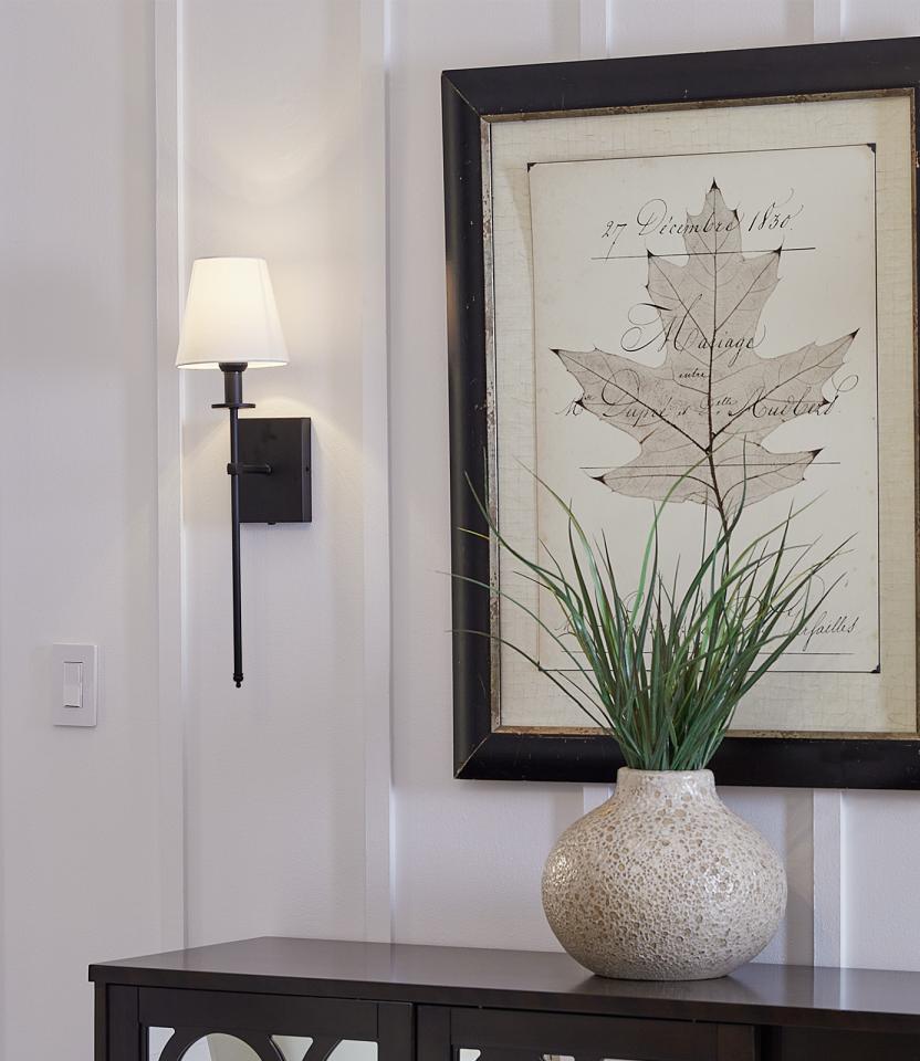 A Southeast private residence hallway  with Lutron Caséta & Dimmers & Switches