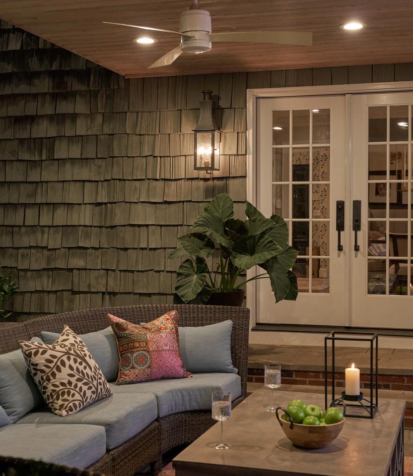 A Southeast private residence outdoor space with Lutron Caséta