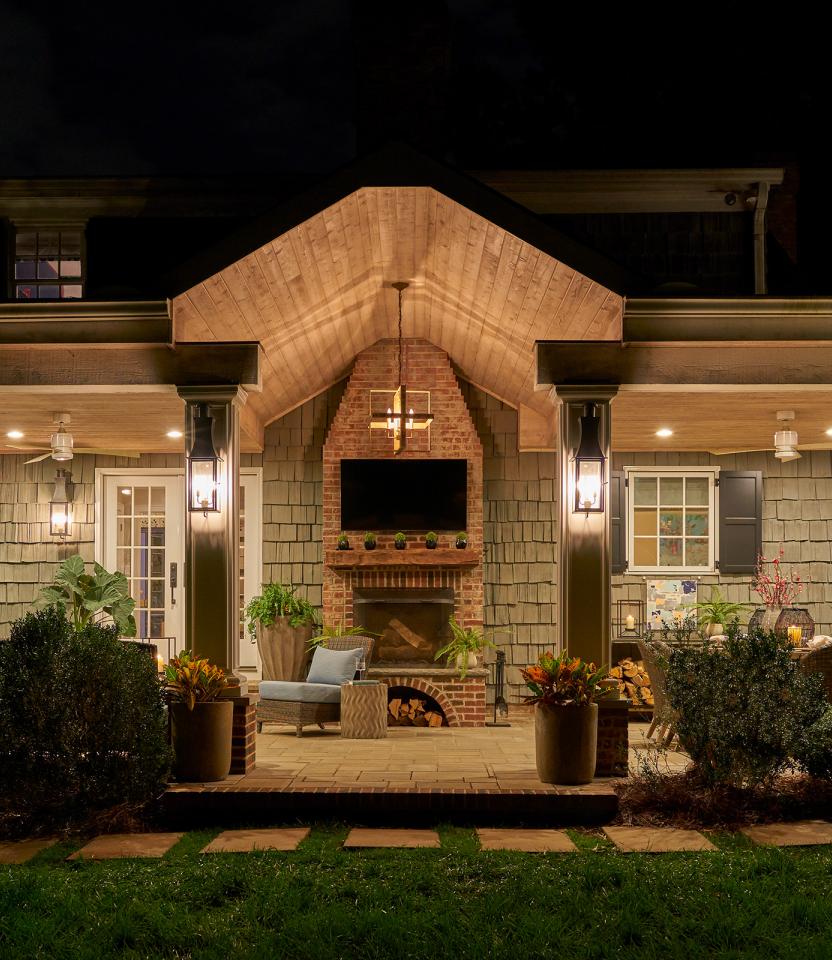 A Southeast private residence Outdoor with Lutron Caséta
