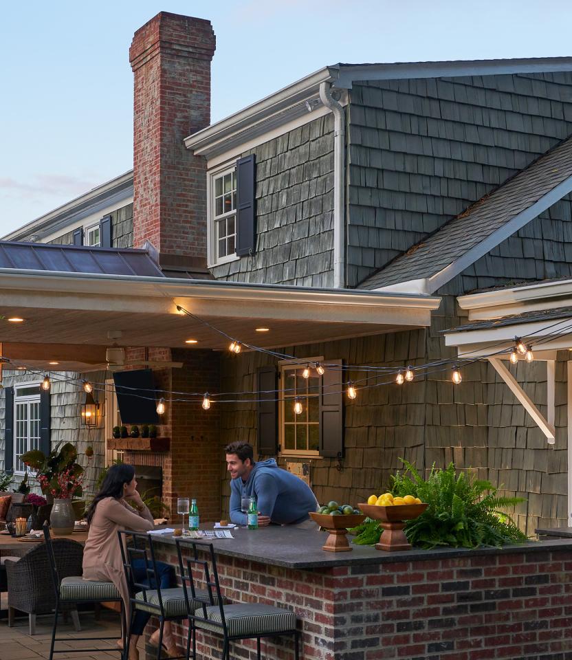 A Southeast private residence outdoor space with Lutron Caséta & Smart Plugs