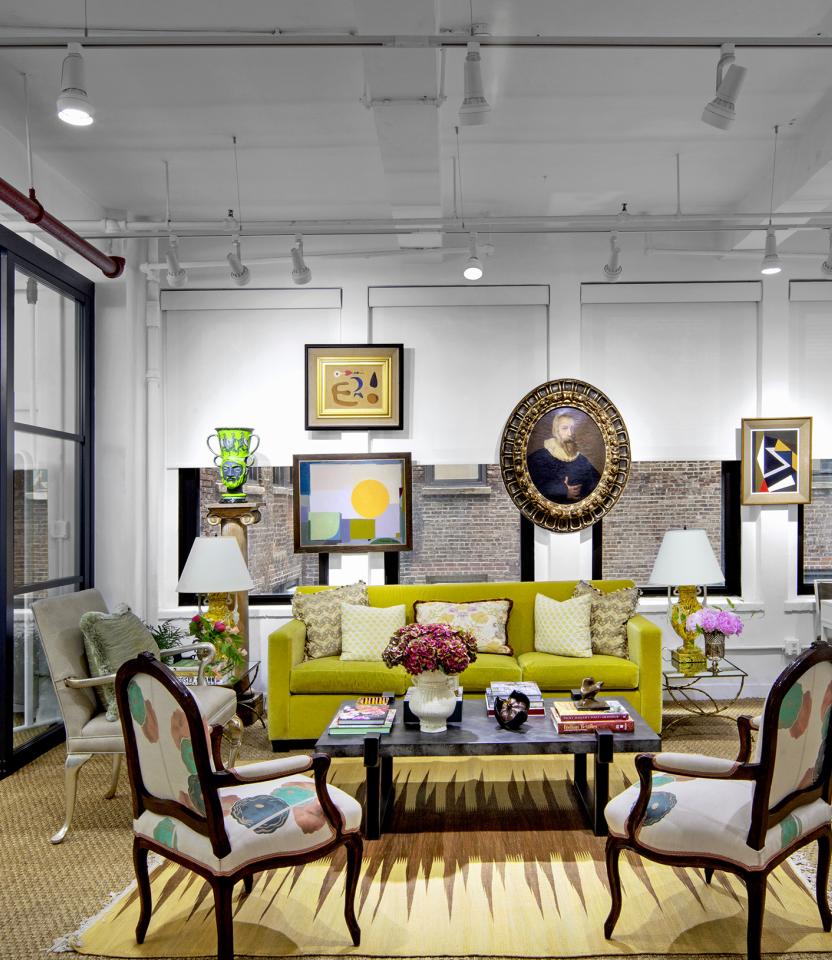 A New York City commercial open office with Ketra Rollers Shades, Sivoia. 