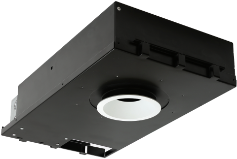 Ketra D3 new construction downlight with natural white 1,400K-10,000K in fixed adjustable