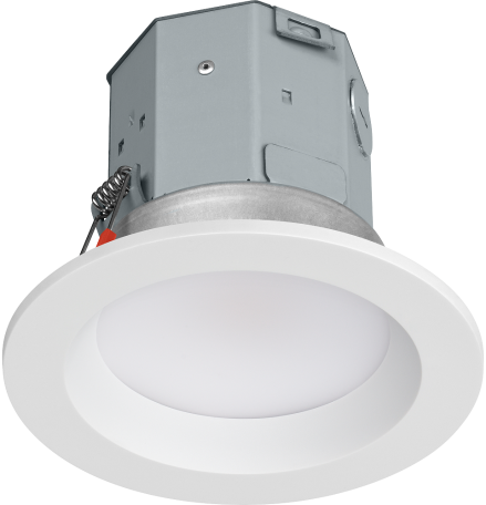  Lumaris remodeler downlight with canless IC-rating housing for finished ceiling installation