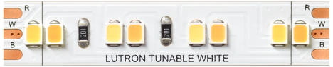Lumaris tunable white tape light, a flexible field-cuttable LED strip