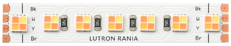 Rania tape light, a flexible field-cuttable LED strip with natural white illumination
