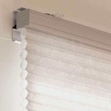 Caséta standard honeycomb cellular shade, a wireless motorized window treatment