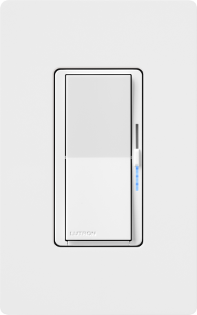 Diva Dimmer with Night Mode featuring locator light and gentle fade-on.