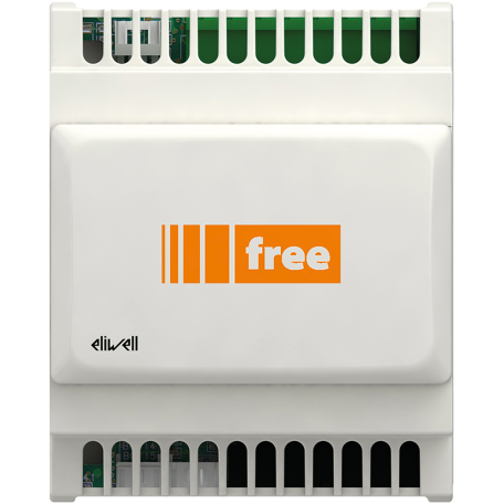 HVAC control module integrating climate systems with Palladiom architectural keypads.