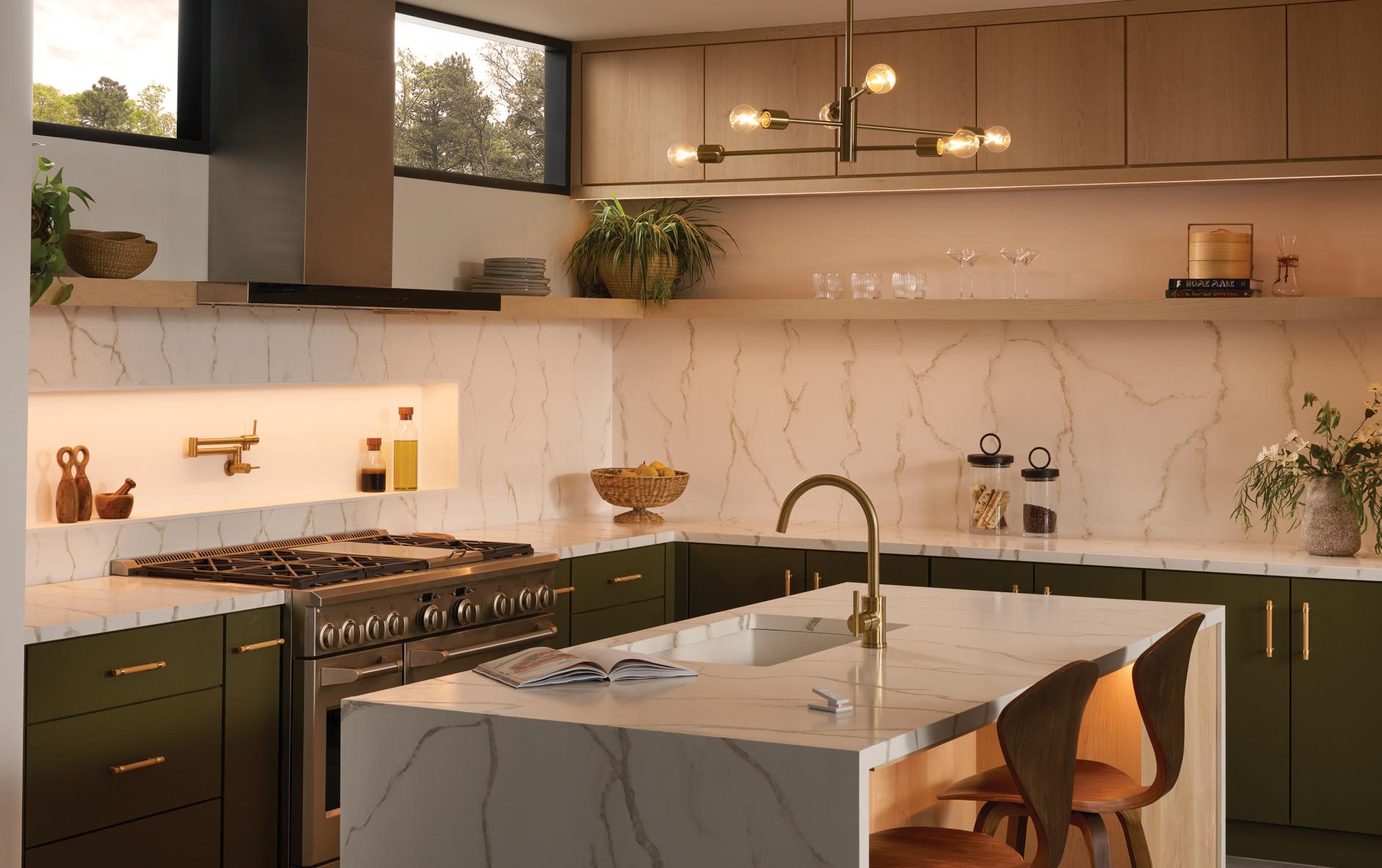 Lumaris RGB + tunable white being used in a kitchen.