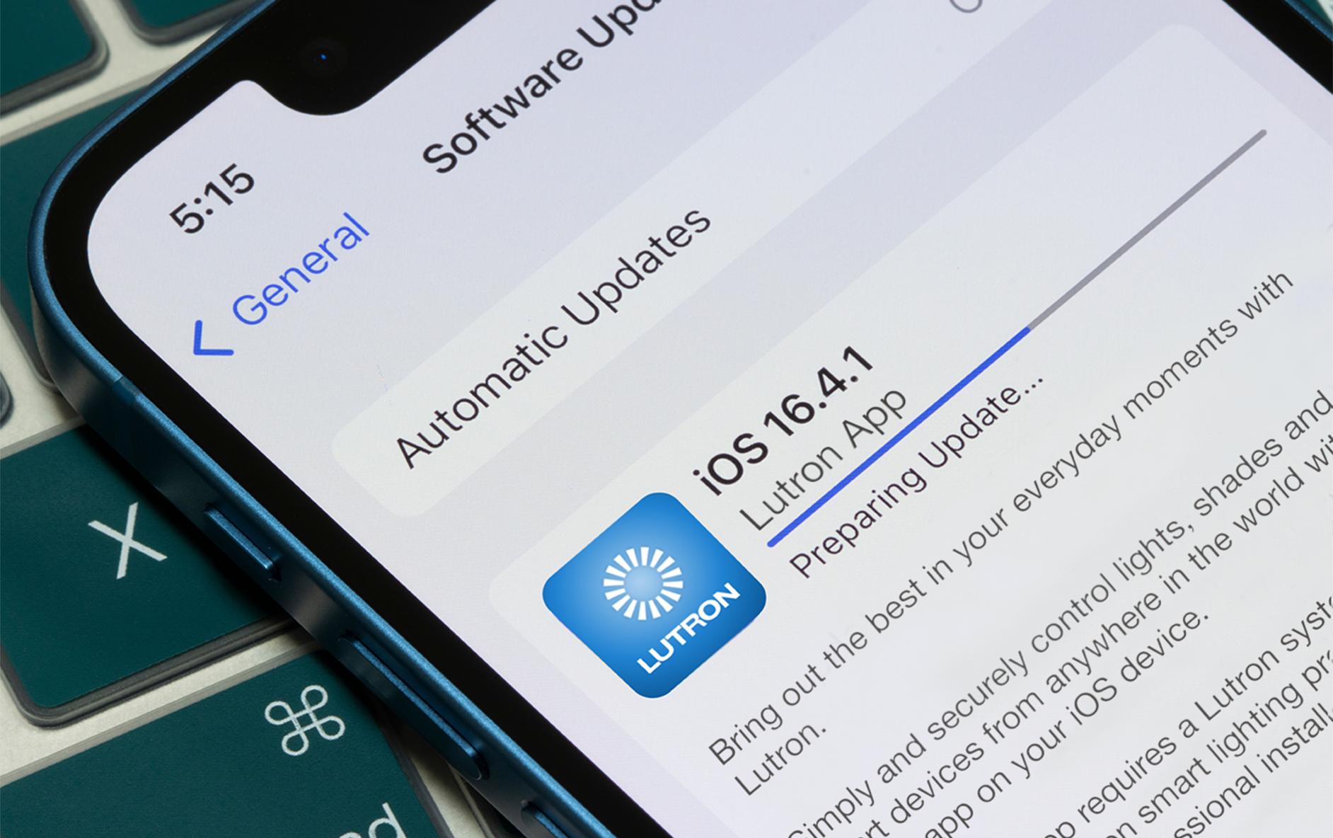 Lutron app update