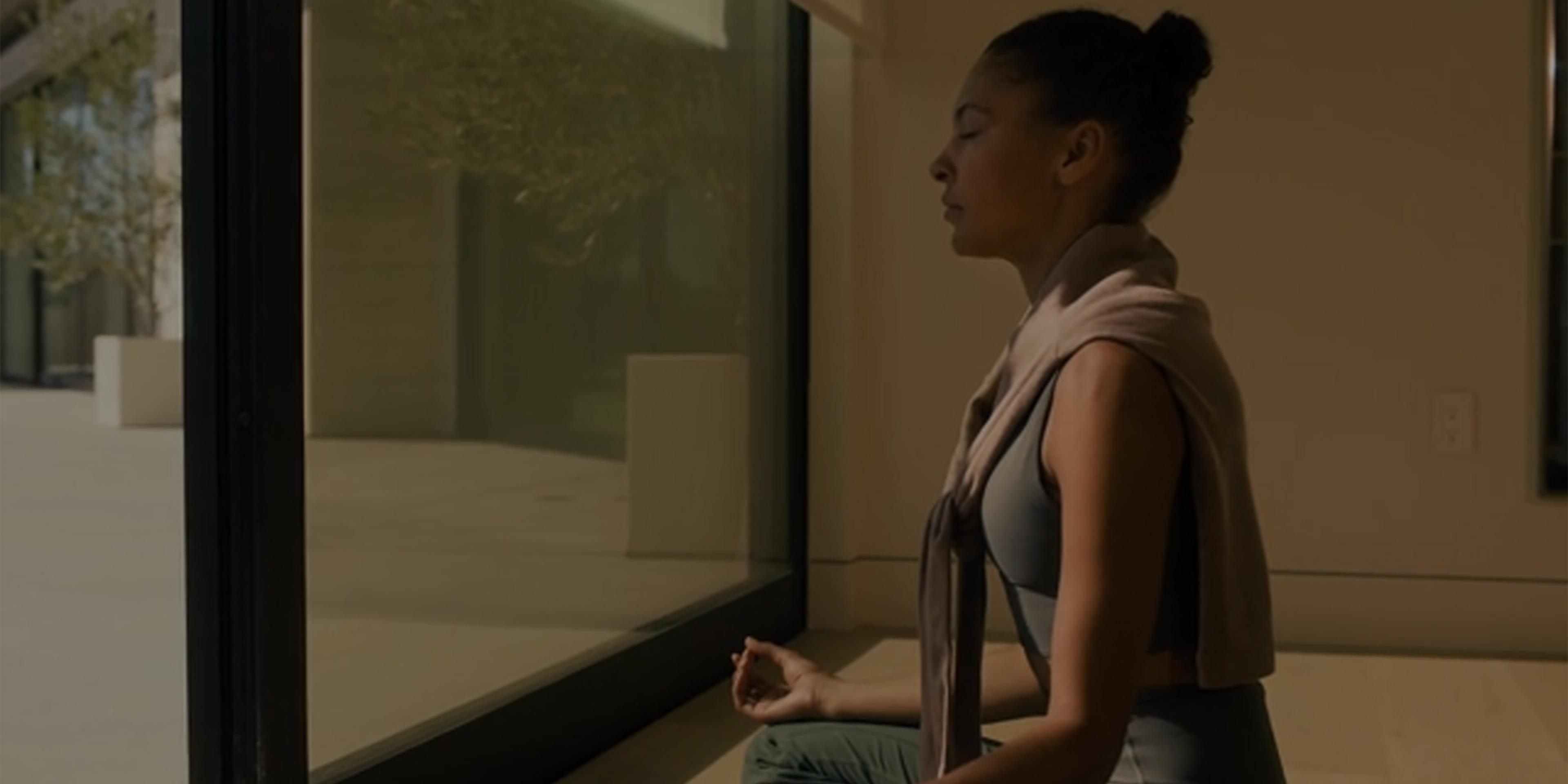 Warm ambient lighting in modern living room with abstract art and cozy seating